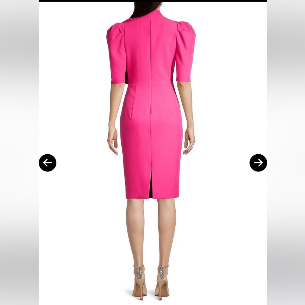 NWT Black Halo's Ara sheath dress. hot pink. - Picture 4 of 7